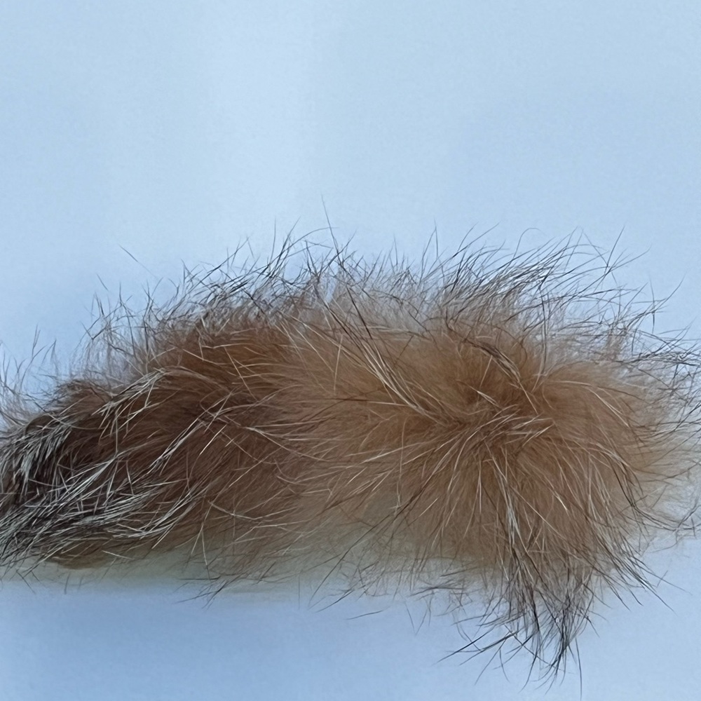 Handmade Alaska Native Barrette Red Fox Fur